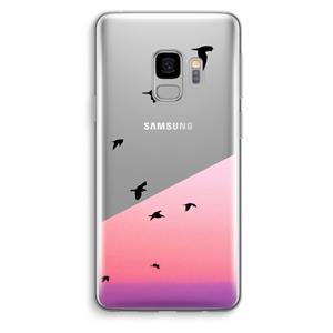 CaseCompany Fly away: Samsung Galaxy S9 Transparant Hoesje