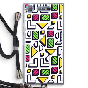 CaseCompany 8-bit N°4: Sony Xperia XZ1 Transparant Hoesje met koord