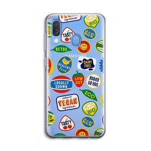 CaseCompany Fruitsticker: Samsung Galaxy A40 Transparant Hoesje