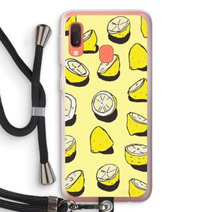 CaseCompany When Life Gives You Lemons...: Samsung Galaxy A20e Transparant Hoesje met koord