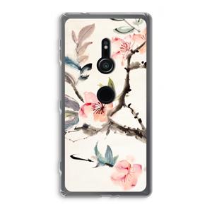 CaseCompany Japanse bloemen: Sony Xperia XZ2 Transparant Hoesje