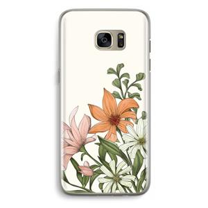 CaseCompany Floral bouquet: Samsung Galaxy S7 Edge Transparant Hoesje