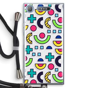 CaseCompany 8-bit N°6: Sony Xperia XZ1 Transparant Hoesje met koord