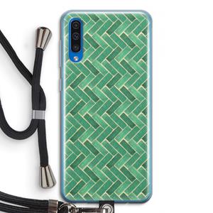 CaseCompany Moroccan tiles 2: Samsung Galaxy A50 Transparant Hoesje met koord