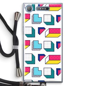 CaseCompany 8-bit N°7: Sony Xperia XZ1 Transparant Hoesje met koord