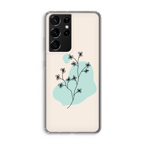 CaseCompany Love your petals: Samsung Galaxy S21 Ultra Transparant Hoesje