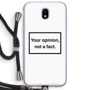 CaseCompany Your opinion: Samsung Galaxy J5 (2017) Transparant Hoesje met koord
