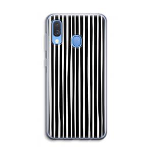 CaseCompany Stripes: Samsung Galaxy A40 Transparant Hoesje