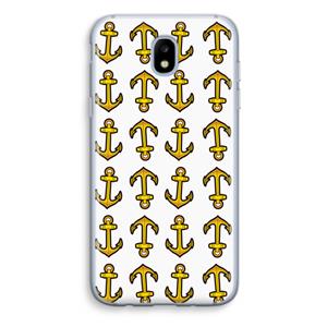 CaseCompany Musketon Anchor: Samsung Galaxy J5 (2017) Transparant Hoesje