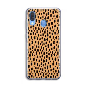 CaseCompany Panter: Samsung Galaxy A40 Transparant Hoesje