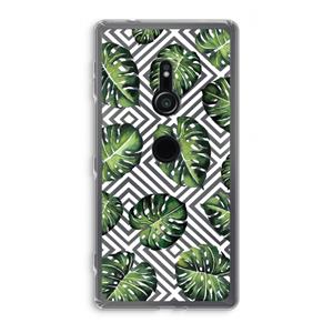 CaseCompany Geometrische jungle: Sony Xperia XZ2 Transparant Hoesje