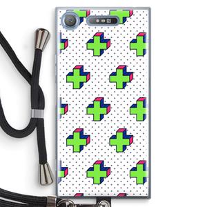 CaseCompany 8-bit N°10: Sony Xperia XZ1 Transparant Hoesje met koord