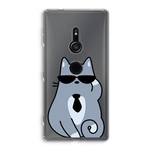 CaseCompany Cool cat: Sony Xperia XZ2 Transparant Hoesje