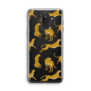 CaseCompany Luipaard: Samsung Galaxy J8 (2018) Transparant Hoesje