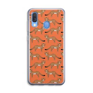 CaseCompany Cheetah: Samsung Galaxy A40 Transparant Hoesje