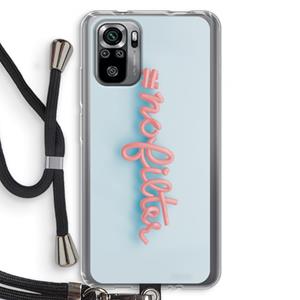CaseCompany nofilter: Xiaomi Redmi Note 10S Transparant Hoesje met koord