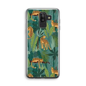 CaseCompany Luipaard 2: Samsung Galaxy J8 (2018) Transparant Hoesje