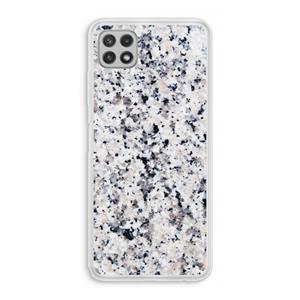 CaseCompany Gespikkelde marmer: Samsung Galaxy A22 4G Transparant Hoesje