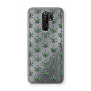CaseCompany Weed: Xiaomi Redmi 9 Transparant Hoesje