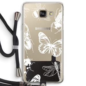 CaseCompany Tiny Bugs: Samsung Galaxy A5 (2016) Transparant Hoesje met koord