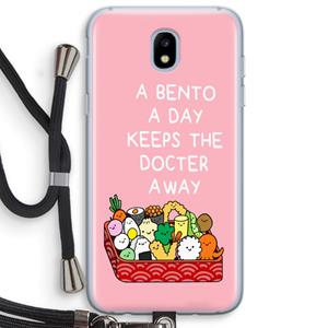 CaseCompany Bento a day: Samsung Galaxy J5 (2017) Transparant Hoesje met koord