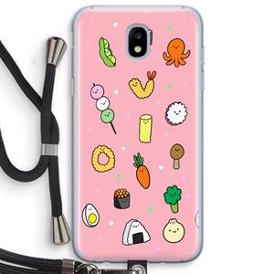 CaseCompany Happy bento friends: Samsung Galaxy J5 (2017) Transparant Hoesje met koord