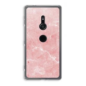 CaseCompany Roze marmer: Sony Xperia XZ2 Transparant Hoesje