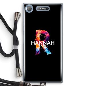 CaseCompany Abstract Spectrum: Sony Xperia XZ1 Transparant Hoesje met koord