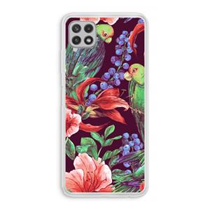 CaseCompany Papegaaien: Samsung Galaxy A22 4G Transparant Hoesje