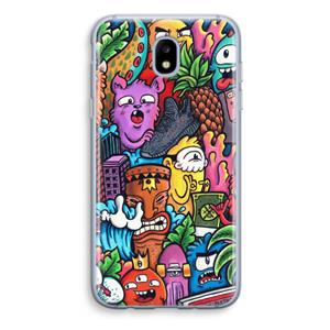 CaseCompany Vexx Mixtape: Samsung Galaxy J5 (2017) Transparant Hoesje