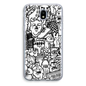 CaseCompany Vexx Mixtape #2: Samsung Galaxy J5 (2017) Transparant Hoesje