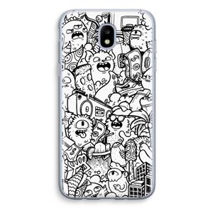 CaseCompany Vexx City #2: Samsung Galaxy J5 (2017) Transparant Hoesje