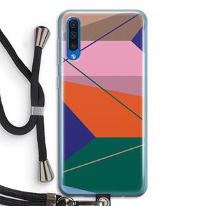 CaseCompany Gestalte 1: Samsung Galaxy A50 Transparant Hoesje met koord