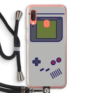 CaseCompany Game On: Samsung Galaxy A20e Transparant Hoesje met koord