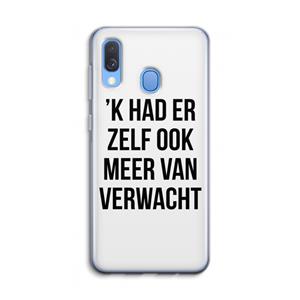 CaseCompany Meer verwacht: Samsung Galaxy A40 Transparant Hoesje