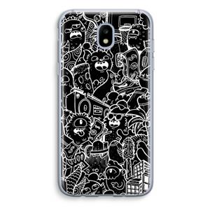 CaseCompany Vexx Black City : Samsung Galaxy J5 (2017) Transparant Hoesje