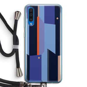 CaseCompany Gestalte 3: Samsung Galaxy A50 Transparant Hoesje met koord