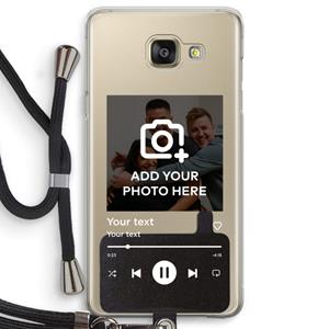 CaseCompany Music Player: Samsung Galaxy A5 (2016) Transparant Hoesje met koord