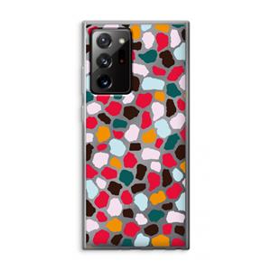 CaseCompany Colored Giraffe: Samsung Galaxy Note 20 Ultra / Note 20 Ultra 5G Transparant Hoesje