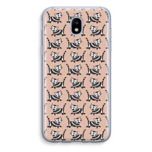 CaseCompany Zwarte poes: Samsung Galaxy J5 (2017) Transparant Hoesje
