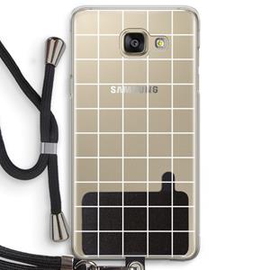 CaseCompany Rooster 2: Samsung Galaxy A5 (2016) Transparant Hoesje met koord