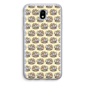 CaseCompany Slapende poes: Samsung Galaxy J5 (2017) Transparant Hoesje