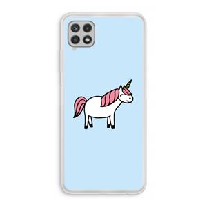 CaseCompany Eenhoorn: Samsung Galaxy A22 4G Transparant Hoesje
