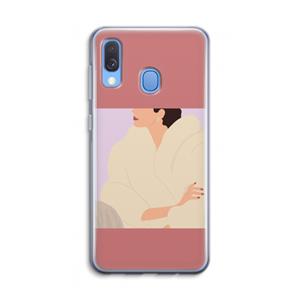 CaseCompany Cosy: Samsung Galaxy A40 Transparant Hoesje