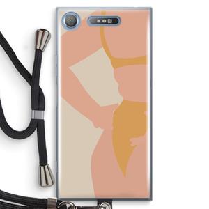 CaseCompany Bikini body: Sony Xperia XZ1 Transparant Hoesje met koord