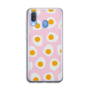 CaseCompany Dancing eggs: Samsung Galaxy A40 Transparant Hoesje