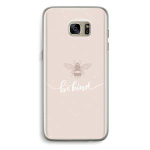 CaseCompany Be(e) kind: Samsung Galaxy S7 Edge Transparant Hoesje