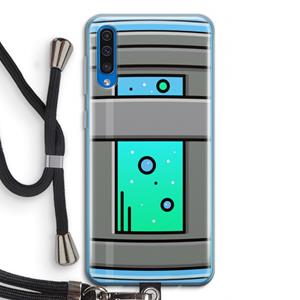 CaseCompany Chug Bottle: Samsung Galaxy A50 Transparant Hoesje met koord