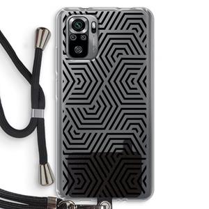 CaseCompany Magic pattern: Xiaomi Redmi Note 10S Transparant Hoesje met koord