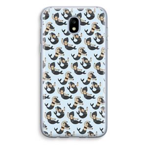 CaseCompany Zeemeermin: Samsung Galaxy J5 (2017) Transparant Hoesje